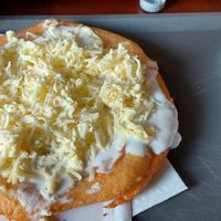 Vegan Lángos at Retró Lángos Budapest in Budapest