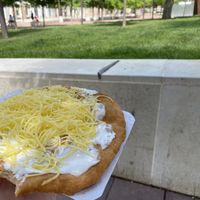 Vegan Langos  at Retró Lángos Budapest in Budapest