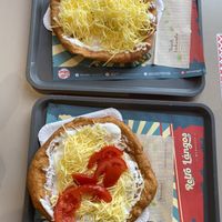 Vegan LANGOS  #Veganuary at Retró Lángos Budapest in Budapest