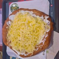 Langos klassisch at Retró Lángos Budapest in Budapest