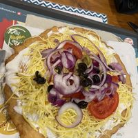 Vegan and gluten-free langos  at Retró Lángos Budapest in Budapest