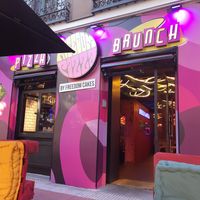 View from the outdoor tables at Freedom Pizza in Madrid