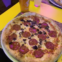   at Freedom Pizza in Madrid