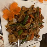 Drunken Noodle with Fried Tofu at Yummy Thai in Flower Mound