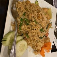 Basil Fried Rice with Fried Tofu at Yummy Thai in Flower Mound