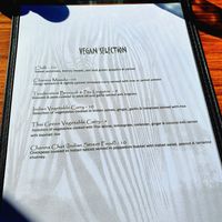 Separate vegan menu 😁 at The Boma in Alhaurin El Grande