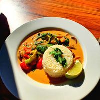 Thai green curry at The Boma in Alhaurin El Grande