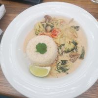 Green thai curry at The Boma in Alhaurin El Grande