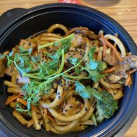 Pan fried noodles with tofu  at Noodles & Company in Indianapolis