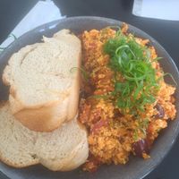 Italian tofu scramble at Somewhere Over Coffee in Rainbow Beach