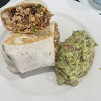 Tofu burrito   at Somewhere Over Coffee in Rainbow Beach