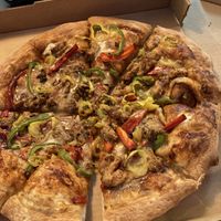   at Meek's Vegan Pizza in Houston