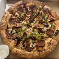 Build Your Own with a side of ranch  at Meek's Vegan Pizza in Houston