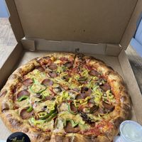   at Meek's Vegan Pizza in Houston