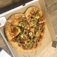   at Meek's Vegan Pizza in Houston