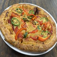 Personal customized pizza   at Meek's Vegan Pizza in Houston