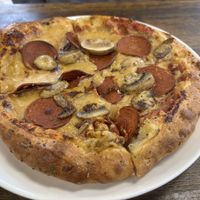   at Meek's Vegan Pizza in Houston