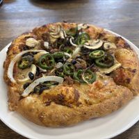  at Meek's Vegan Pizza in Houston