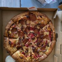 Meat Lovers at Meek's Vegan Pizza in Houston