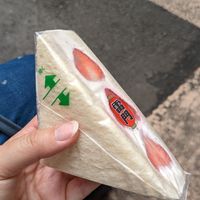 Fruit sando at Hatoya's Vegan Fruit Sandwiches in Tokyo