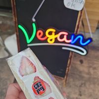 Strawberry fruit sandwich at Hatoya's Vegan Fruit Sandwiches in Tokyo