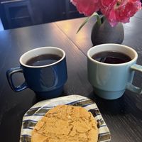 Peanuts butter cookie & East Timor coffee  at Haiku Coffee Roasters in Osaka