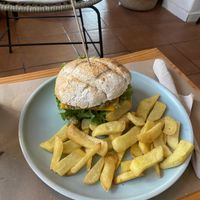 Beyond vegan burguer  at Café la Playa in Ribadesella