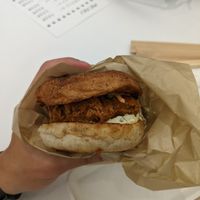 Soy Chicken Burger at Righteous Burger in Tokyo