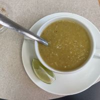 Lentil soup (amazing)  at Vegan Eats and Treats Cafe in Glen Rock