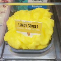 Lemon sorbet at Browns in Whitby