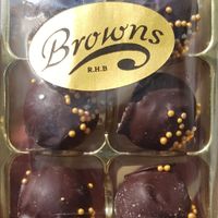 Chocolate and orange truffles (vg) at Browns in Whitby