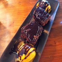 Brownie vegano at Aka'ula in Zarautz