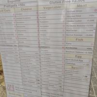 Make your own sandwich menu, 3 red dots are included at The Submarine - Maybe closed in Valletta