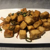 Salt and pepper chilli tofu   at Master Restaurant in Newcastle Upon Tyne