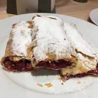 Wild cherry pies at La plăcinte in Bucharest