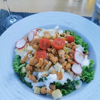 Caesar salad at Oliva Grill in Krk