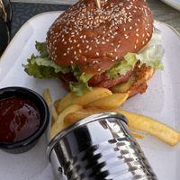 Vegan burger   at Oliva Grill in Krk