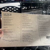 Menu  at The Nose Dive in Greenville