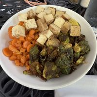 Roasted veggies with tofu  at The Nose Dive in Greenville