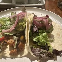 Street tacos. Cauliflower and squash   at Yeyo's El Alma de Mexico in Bentonville