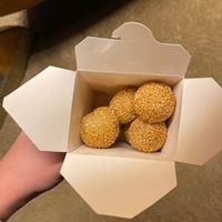 sesame balls (Mama Made Thai)  at Liberty Public Market in San Diego