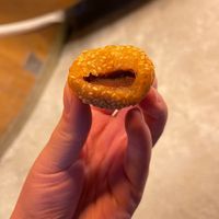 inside sesame balls (Mama Made Thai)  at Liberty Public Market in San Diego