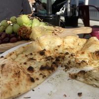 Garlic flatbread   at Garage Buona Forchetta in Coronado