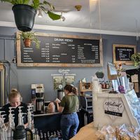 Inside at Global Gallery Coffee Shop in Columbus