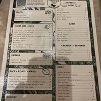 Options clearly marked   at Hoppers - Marylebone in London