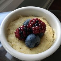 Vegan Blueberry Cake at Huron House Bed and Breakfast in Oscoda