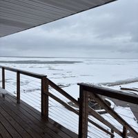 winter view ❄️   at Huron House Bed and Breakfast in Oscoda