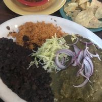 Oyster mushroom enchilada   at El Torero in Tucson