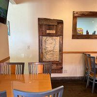 Seating & decor view at Keith's Pizza in Bemidji