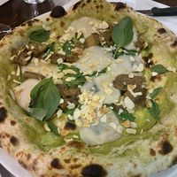 One of the vegan pizzas  at Organic Pizza & Food in Milan